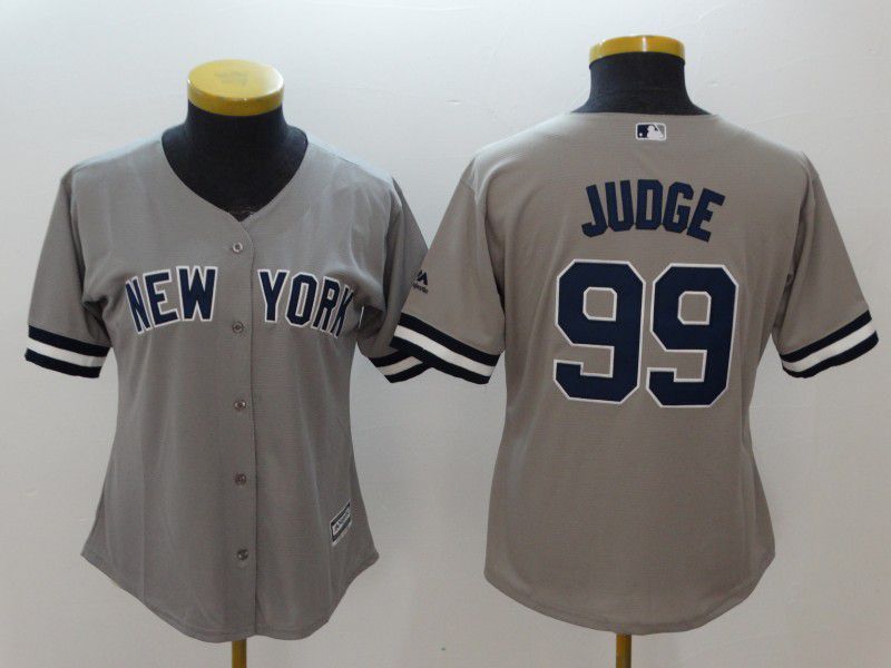 Women New York Yankees #99 Judge Grey MLB Jerseys->women mlb jersey->Women Jersey